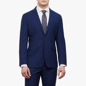 Kenneth Cole Reaction Modern Techni-Cole Navy Blue Two Piece Suit - NWT